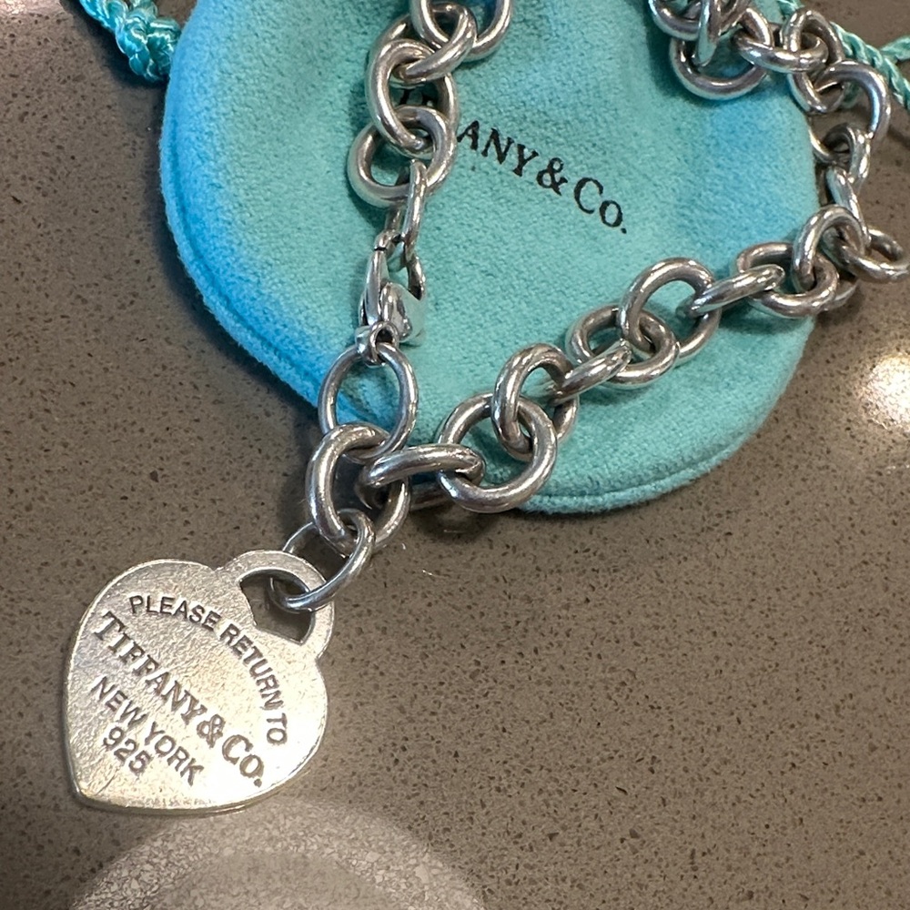 Tiffany & Co. Silver Heart Charm Bracelet - Picture 2 of 5